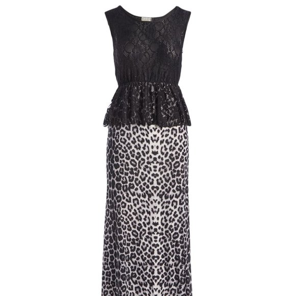 NWT Jon & Anna Leopard and lace pop over maxi - Medium - Picture 1 of 8